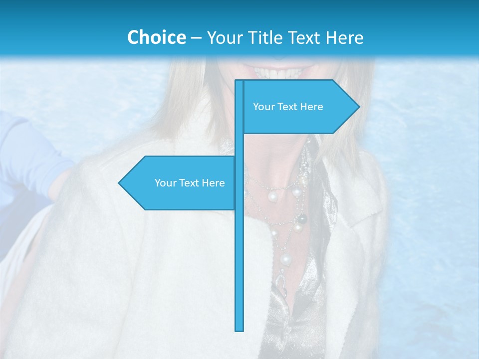 Pearls Beige Coat Gold Dress PowerPoint Template