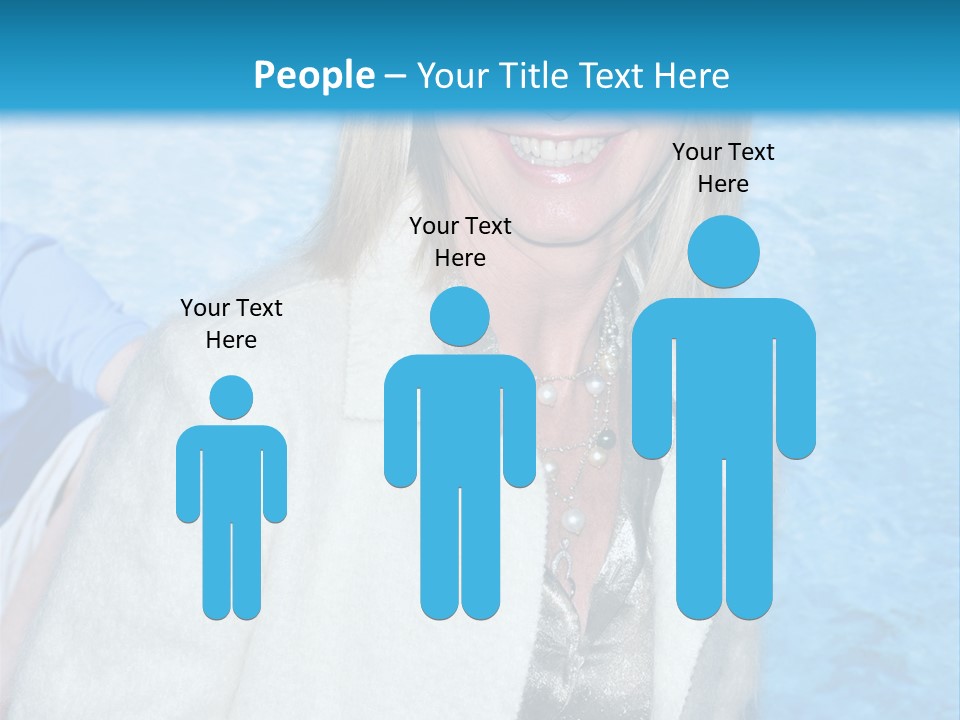 Pearls Beige Coat Gold Dress PowerPoint Template