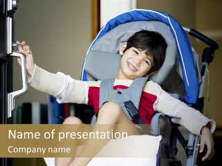 Thai Four Year Old Multiracial PowerPoint Template