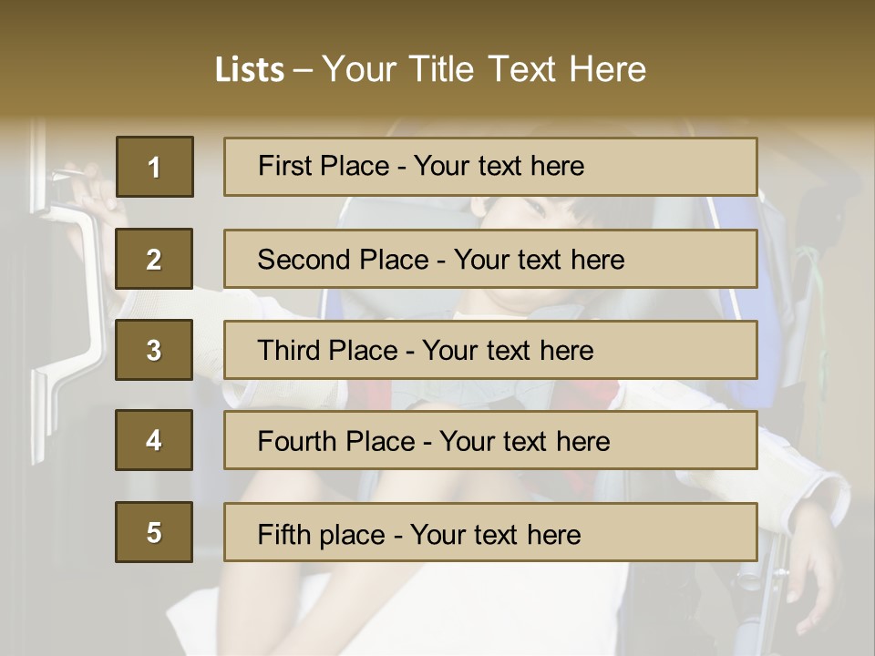 Thai Four Year Old Multiracial PowerPoint Template
