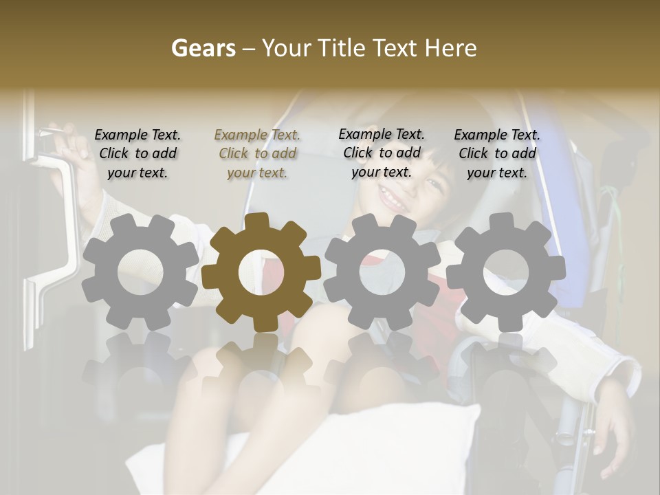 Thai Four Year Old Multiracial PowerPoint Template