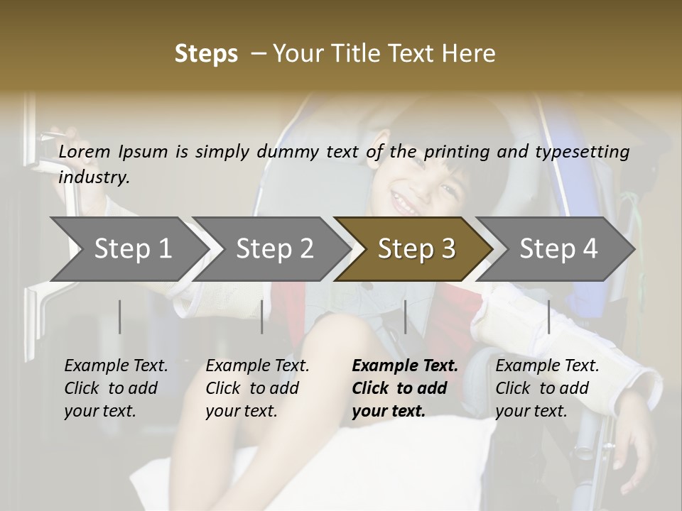 Thai Four Year Old Multiracial PowerPoint Template