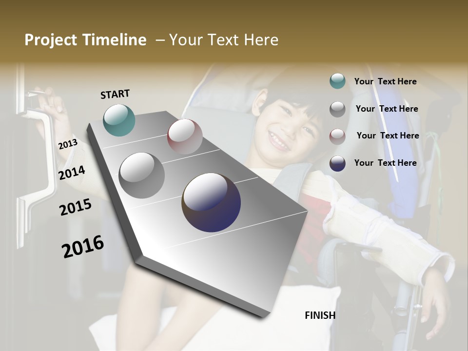 Thai Four Year Old Multiracial PowerPoint Template