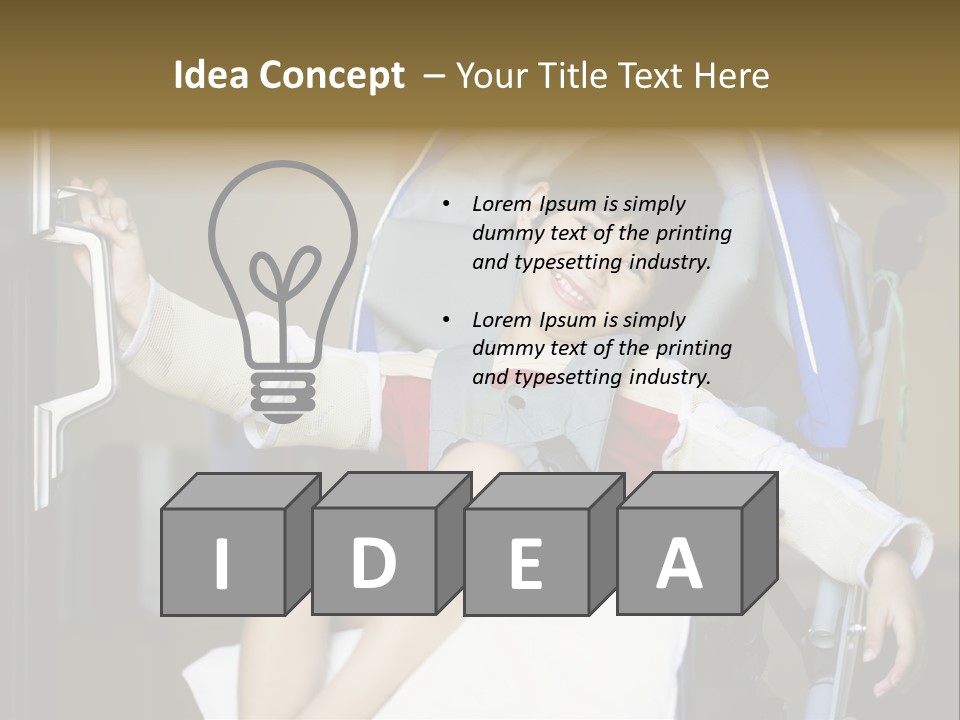 Thai Four Year Old Multiracial PowerPoint Template