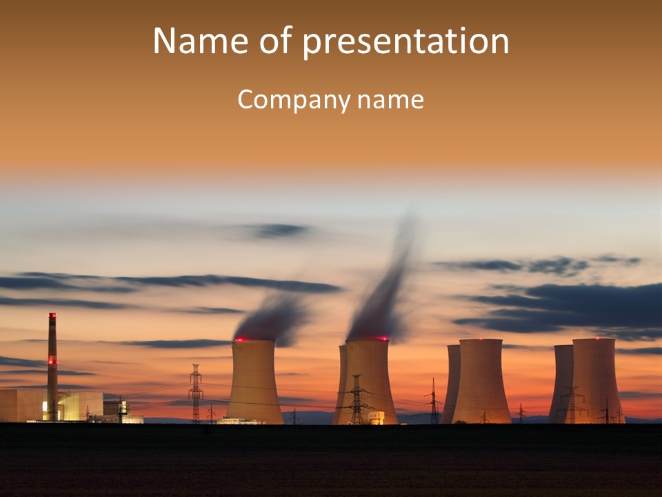 Tower Atmosphere Chimney PowerPoint Template