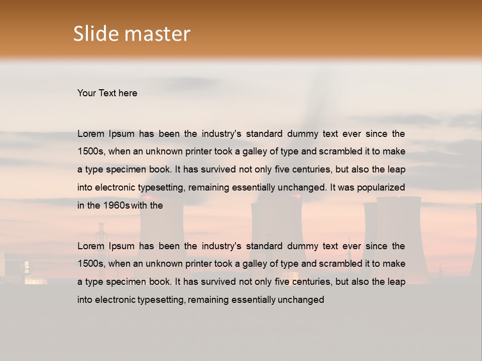 Tower Atmosphere Chimney PowerPoint Template