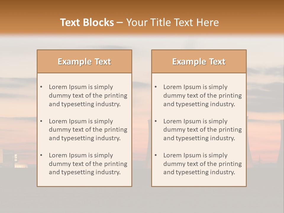 Tower Atmosphere Chimney PowerPoint Template