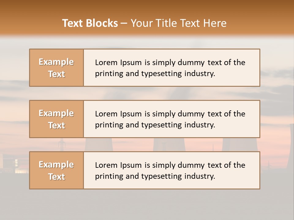 Tower Atmosphere Chimney PowerPoint Template