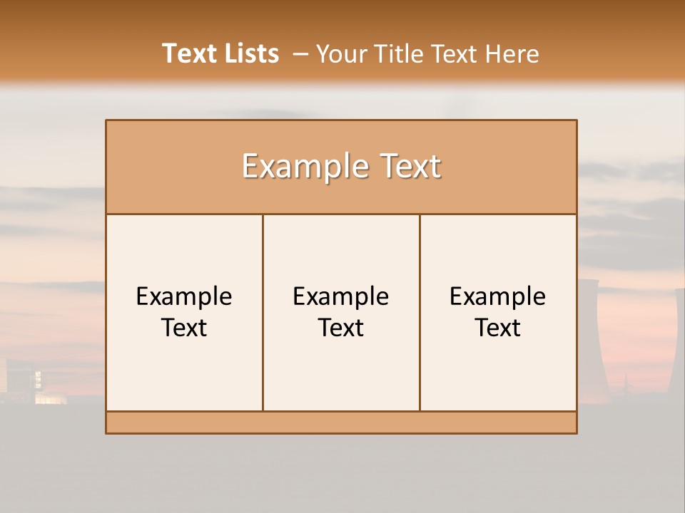 Tower Atmosphere Chimney PowerPoint Template