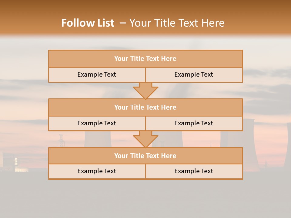 Tower Atmosphere Chimney PowerPoint Template