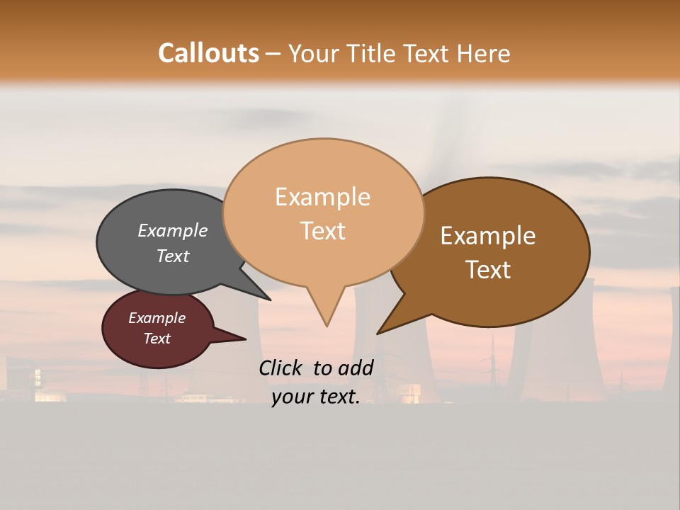 Tower Atmosphere Chimney PowerPoint Template