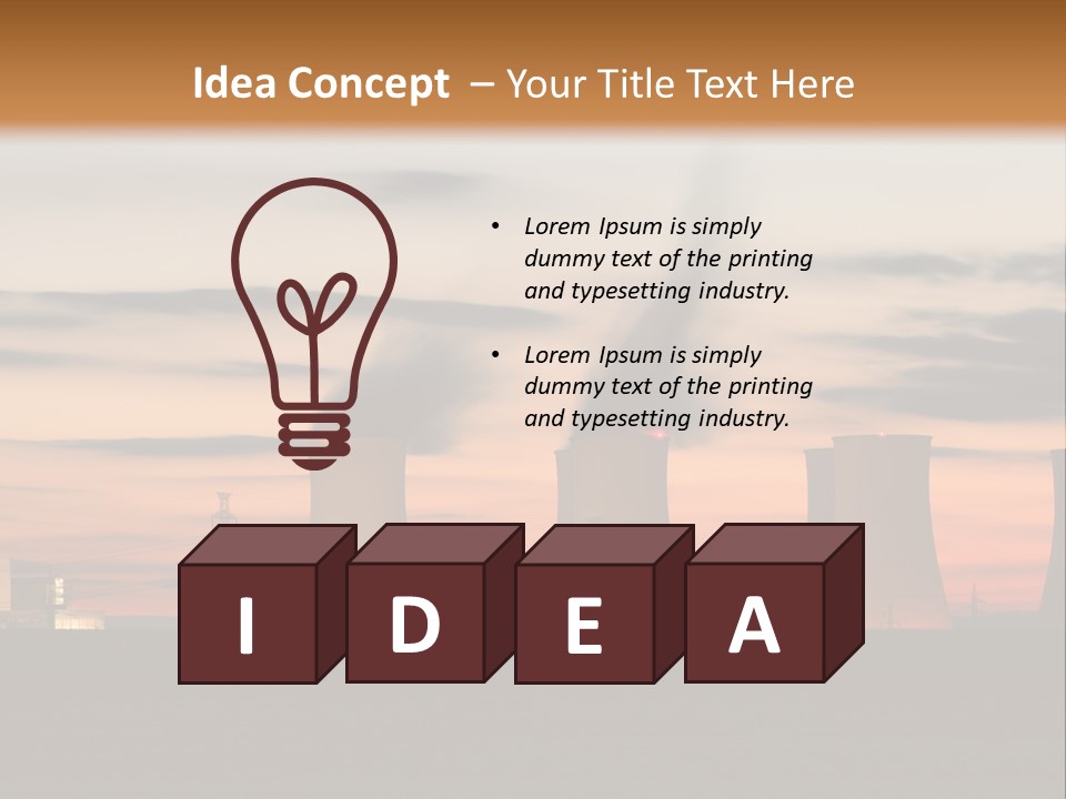 Tower Atmosphere Chimney PowerPoint Template