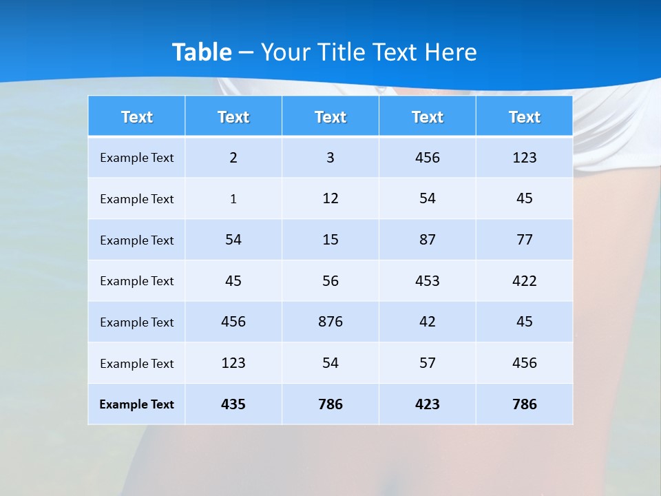 Sensual Hat Beautiful PowerPoint Template
