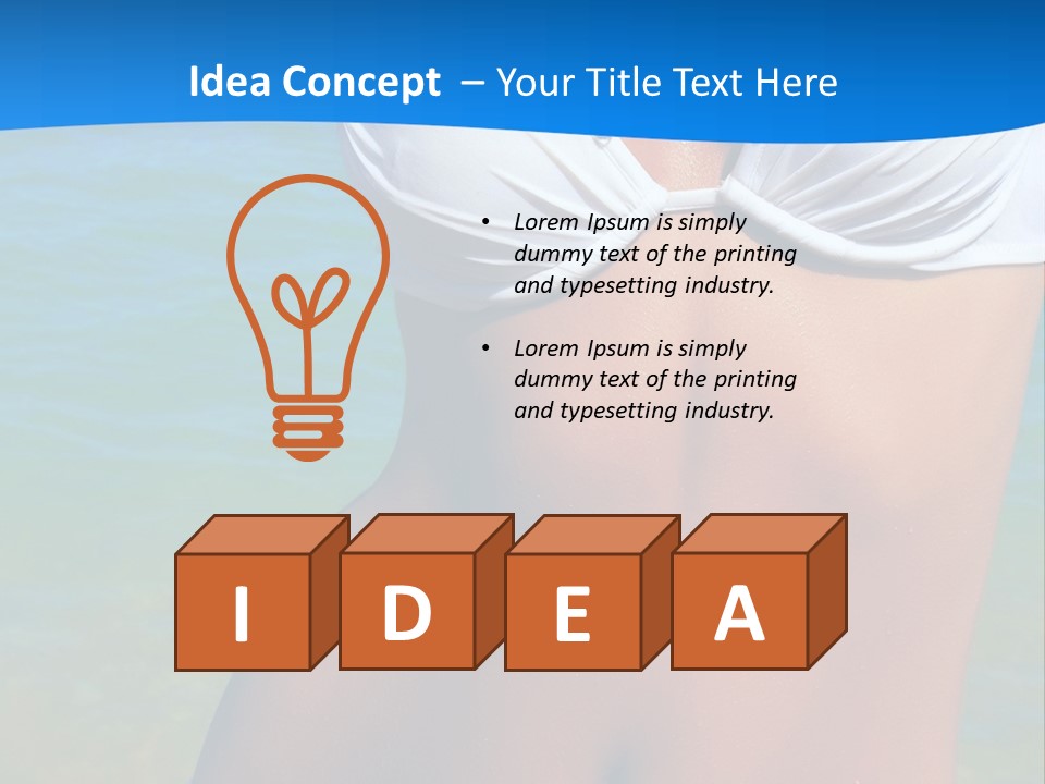 Sensual Hat Beautiful PowerPoint Template