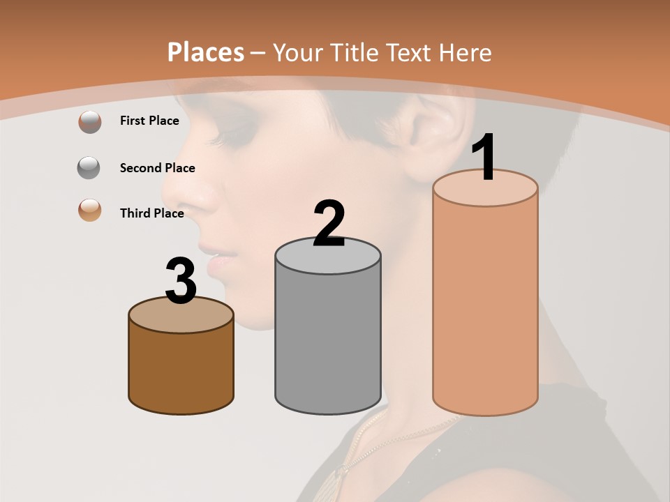 Portrait Short Smiling PowerPoint Template