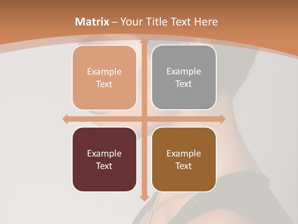 Portrait Short Smiling PowerPoint Template