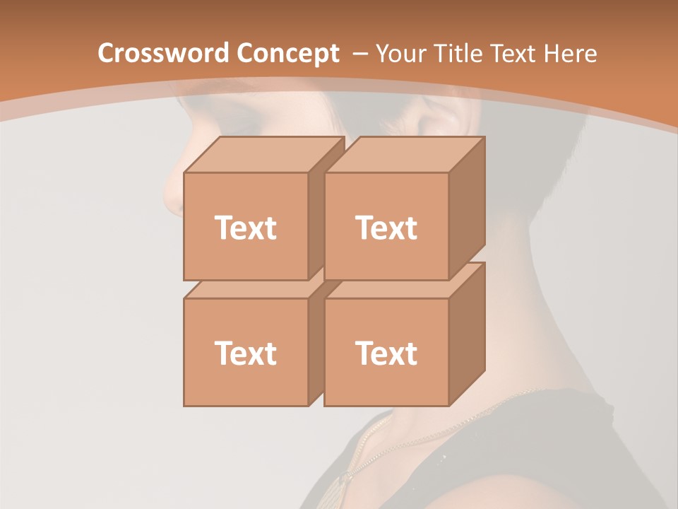 Portrait Short Smiling PowerPoint Template