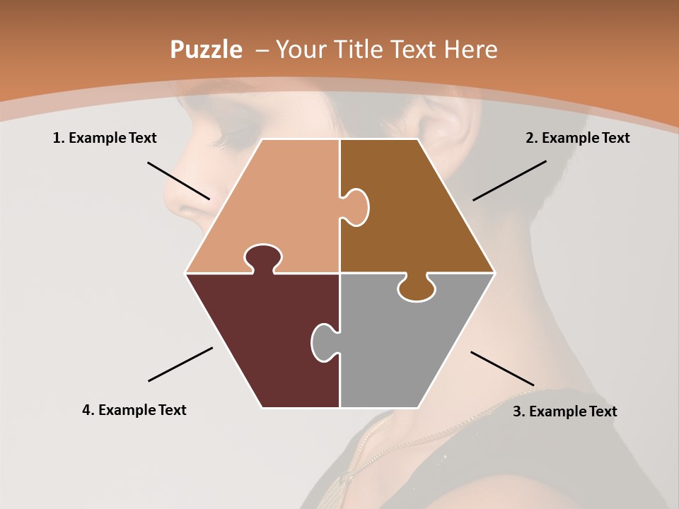 Portrait Short Smiling PowerPoint Template