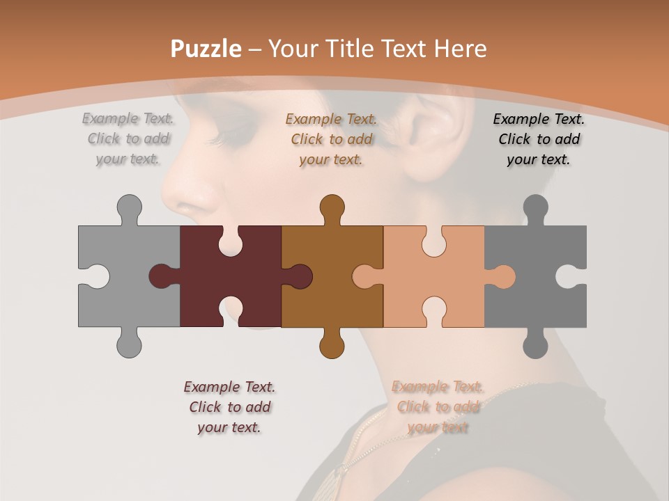 Portrait Short Smiling PowerPoint Template