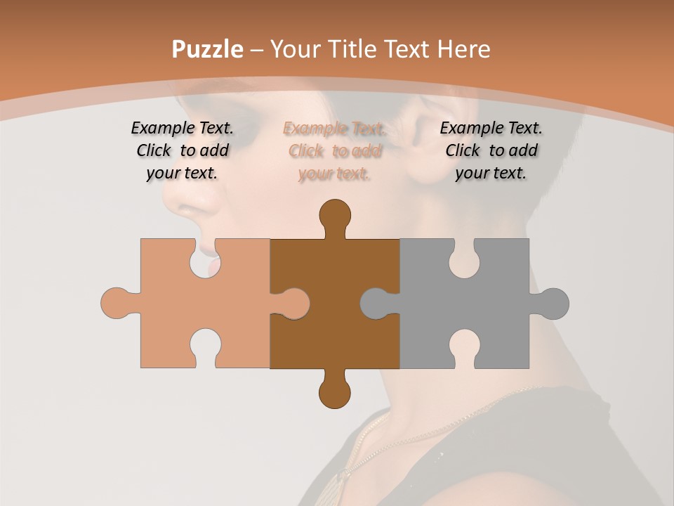 Portrait Short Smiling PowerPoint Template