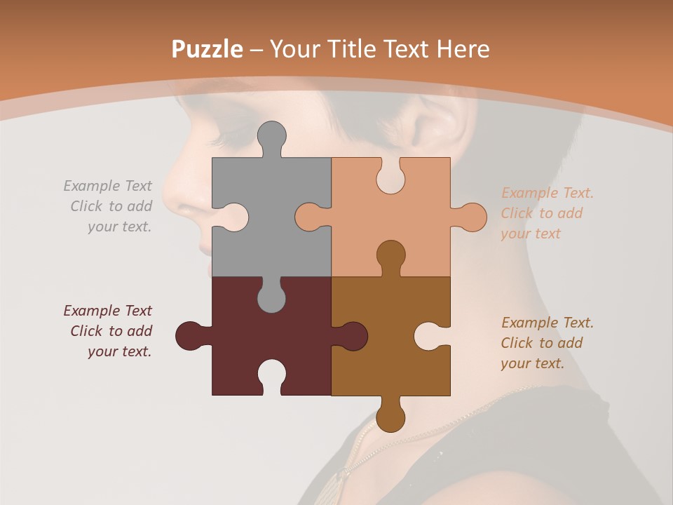 Portrait Short Smiling PowerPoint Template