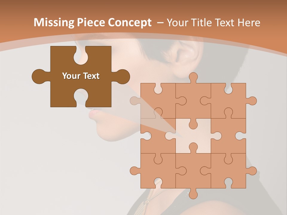 Portrait Short Smiling PowerPoint Template