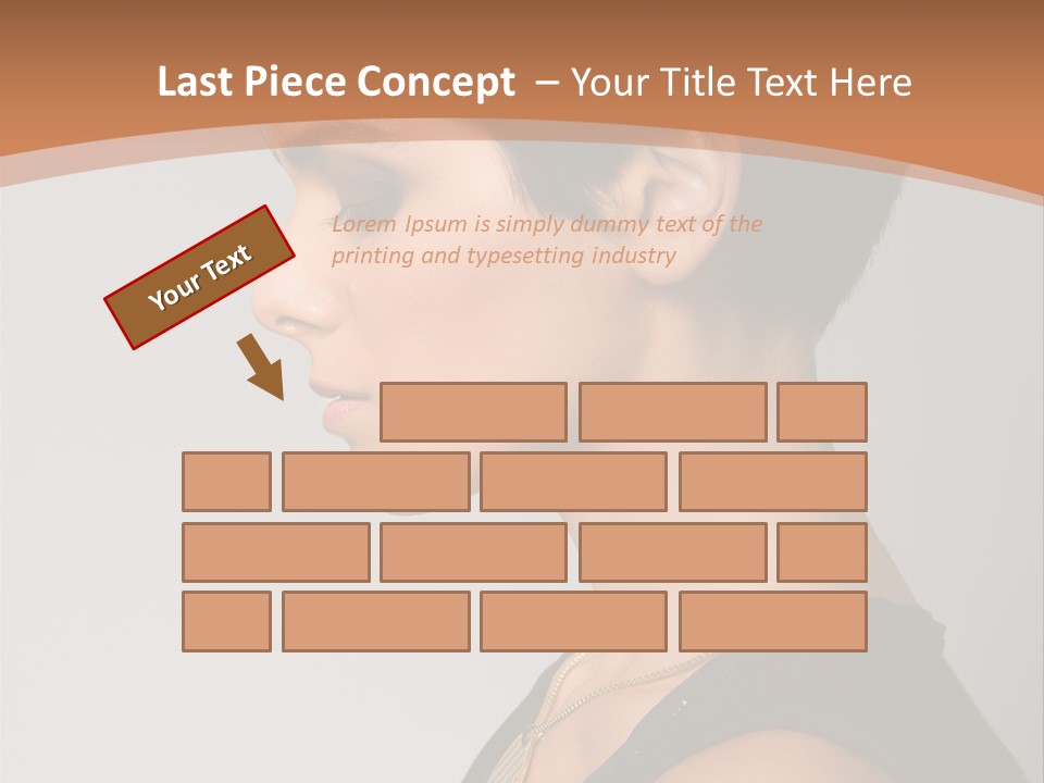 Portrait Short Smiling PowerPoint Template