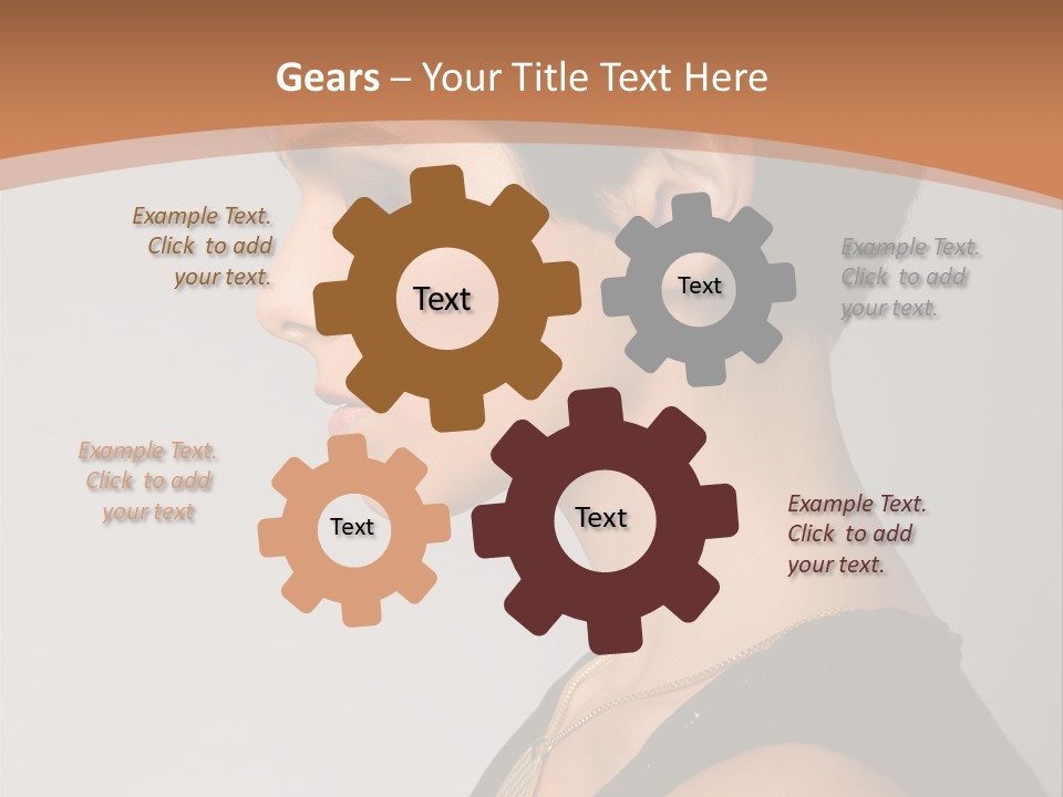 Portrait Short Smiling PowerPoint Template