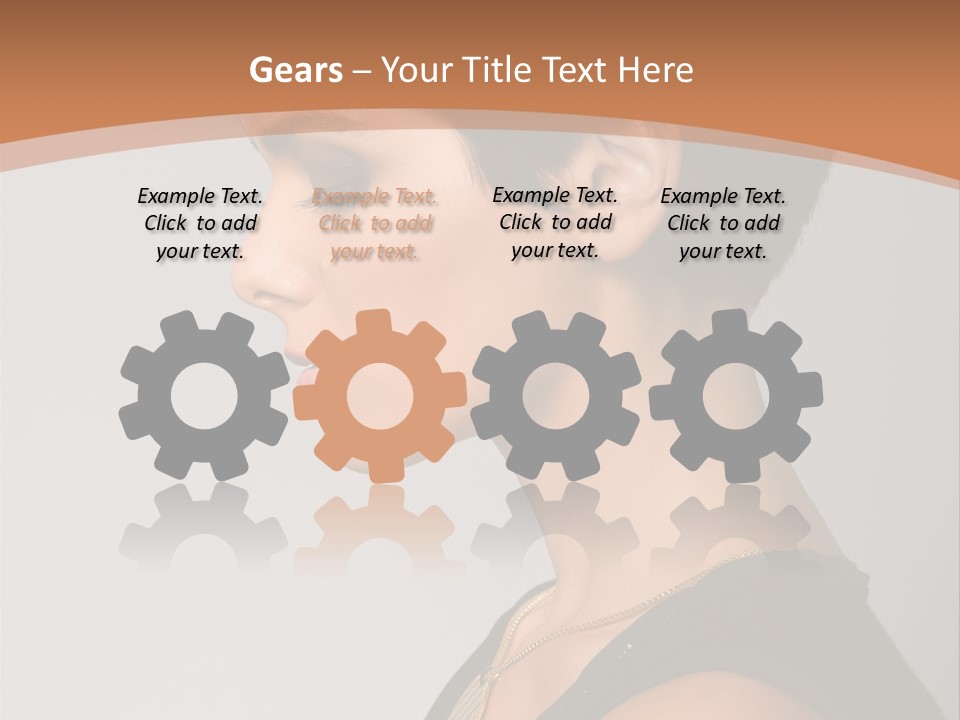 Portrait Short Smiling PowerPoint Template