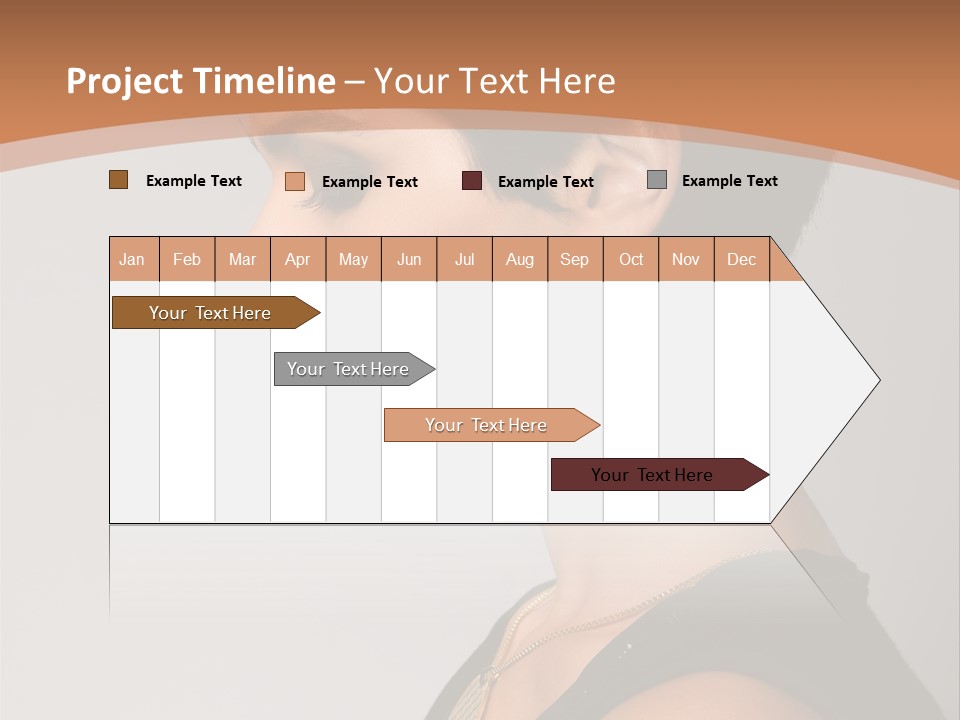 Portrait Short Smiling PowerPoint Template