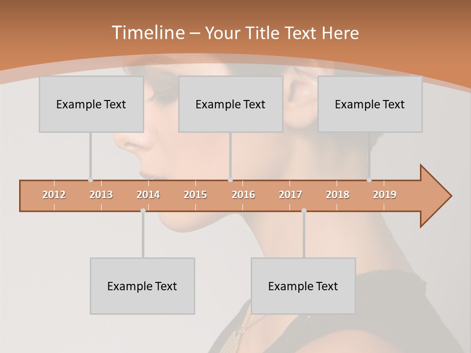 Portrait Short Smiling PowerPoint Template