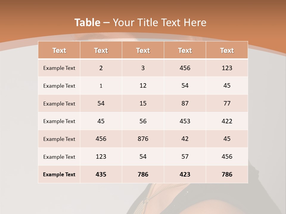 Portrait Short Smiling PowerPoint Template