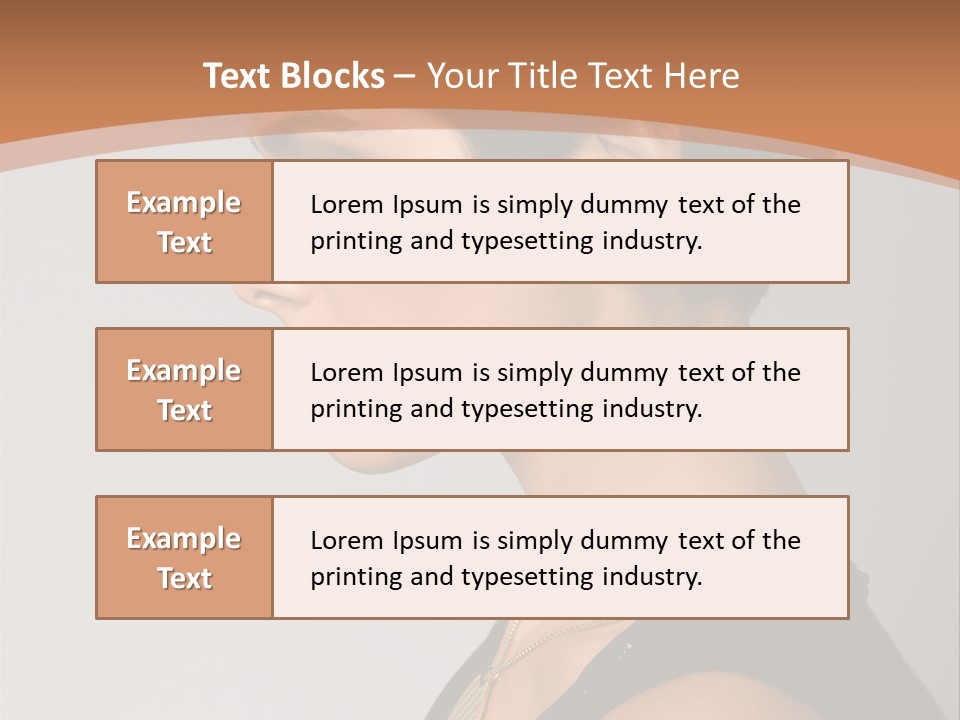 Portrait Short Smiling PowerPoint Template