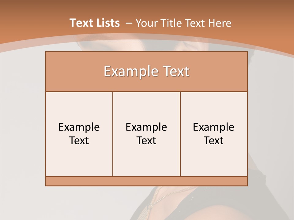 Portrait Short Smiling PowerPoint Template