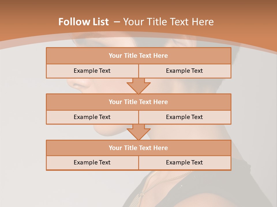 Portrait Short Smiling PowerPoint Template