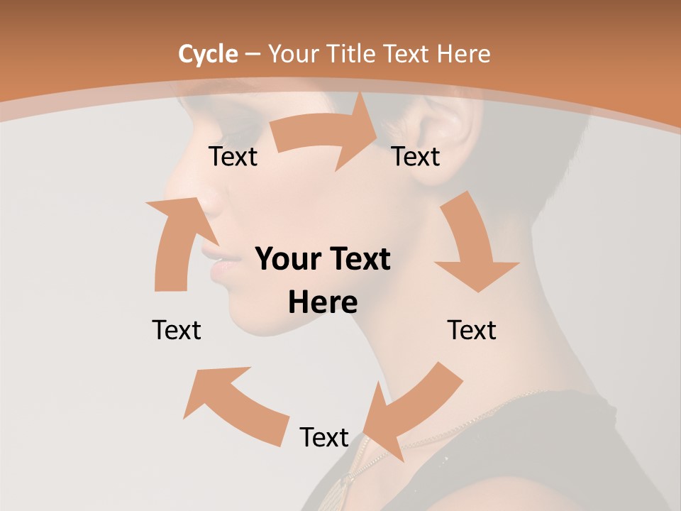 Portrait Short Smiling PowerPoint Template