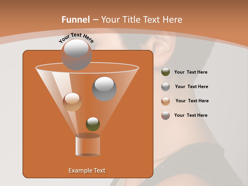 Portrait Short Smiling PowerPoint Template