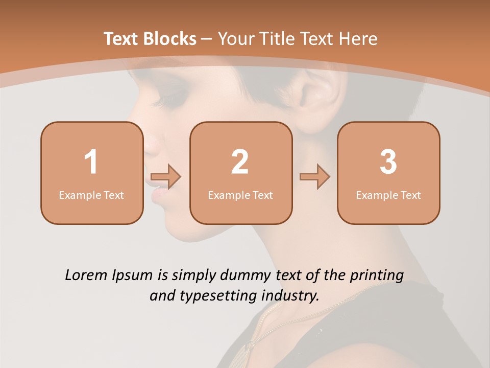 Portrait Short Smiling PowerPoint Template