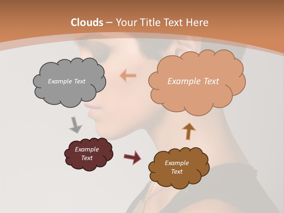 Portrait Short Smiling PowerPoint Template