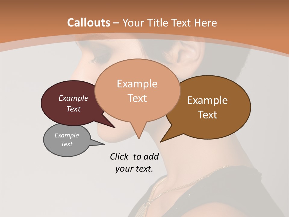 Portrait Short Smiling PowerPoint Template