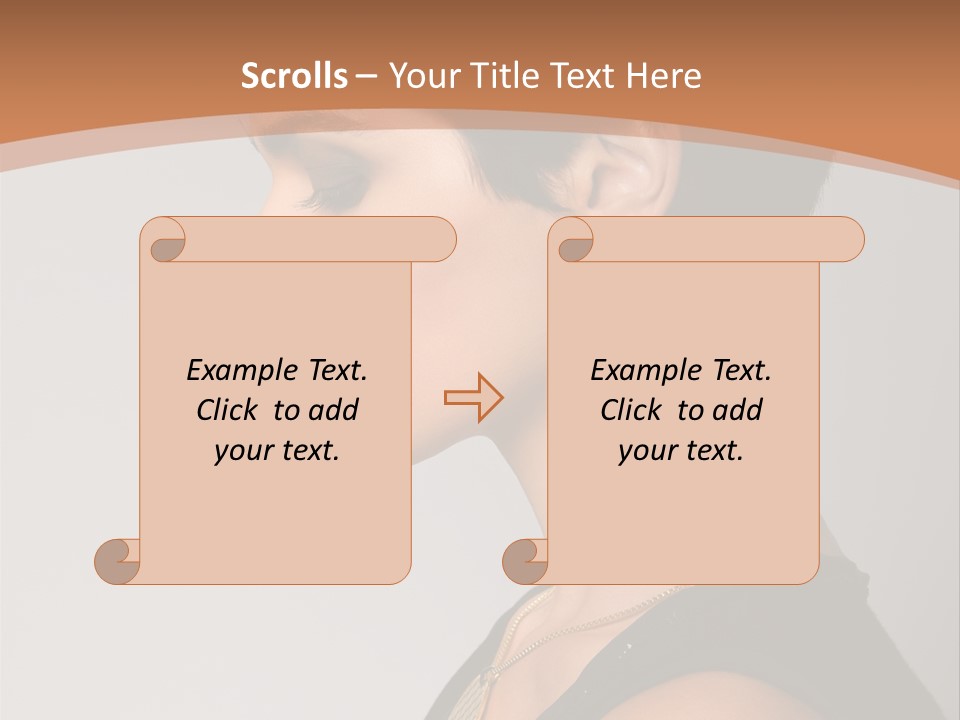 Portrait Short Smiling PowerPoint Template