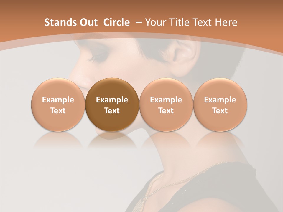 Portrait Short Smiling PowerPoint Template