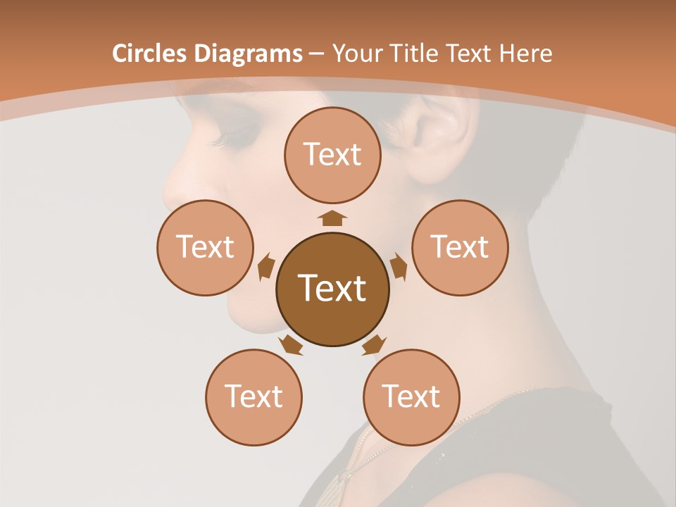 Portrait Short Smiling PowerPoint Template