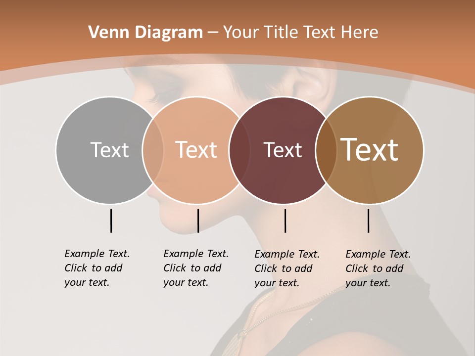Portrait Short Smiling PowerPoint Template