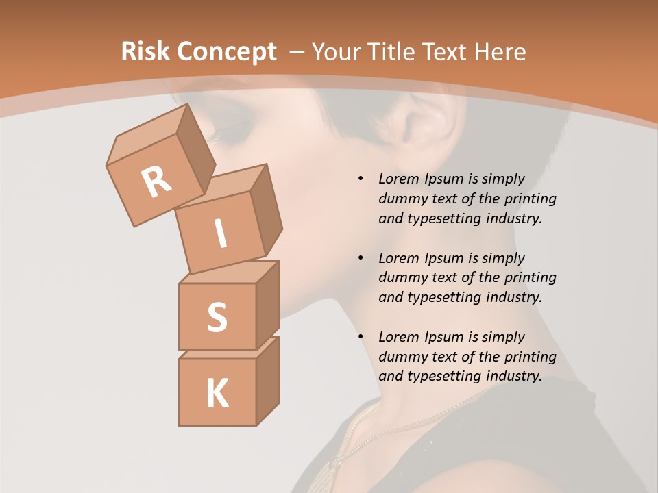 Portrait Short Smiling PowerPoint Template