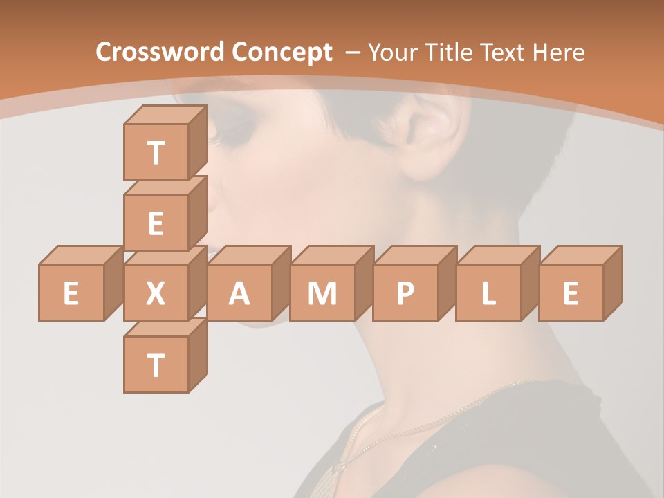 Portrait Short Smiling PowerPoint Template