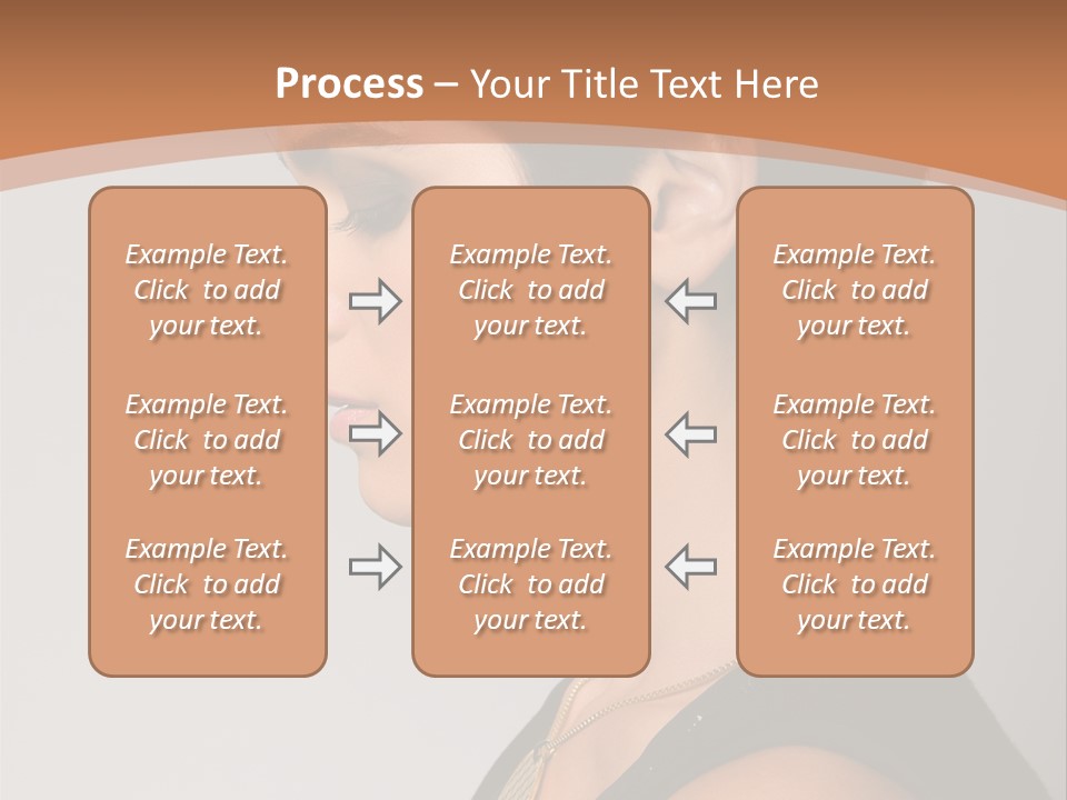 Portrait Short Smiling PowerPoint Template