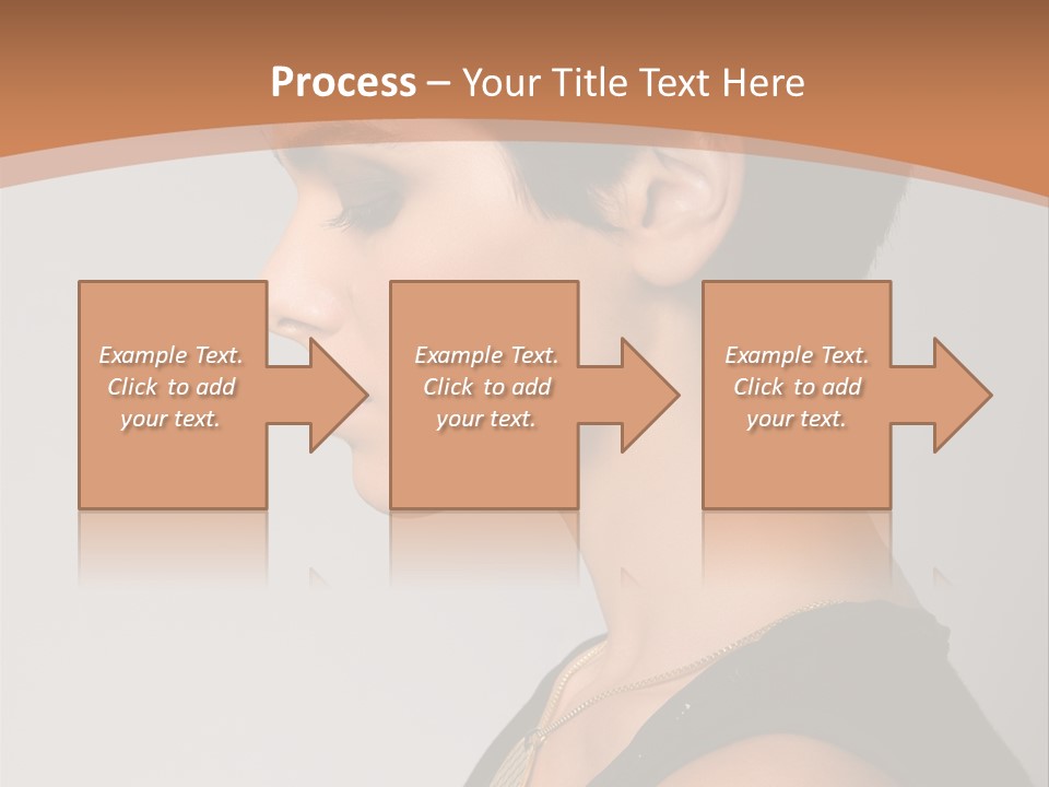 Portrait Short Smiling PowerPoint Template