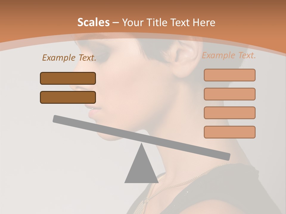 Portrait Short Smiling PowerPoint Template