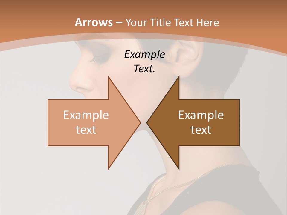 Portrait Short Smiling PowerPoint Template